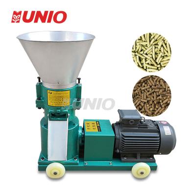 China Producing animal feed pellet 2.5mm 3mm 4mm 5mm small farm use chicken feed making machine feed extruder pellet machine for sale for sale