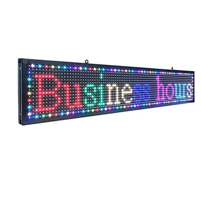 China Indoor P10 SMD Led Sign Full Color Indoor Single Side LED Signage Advertising Video Text Message P10 Led Display Sign for sale