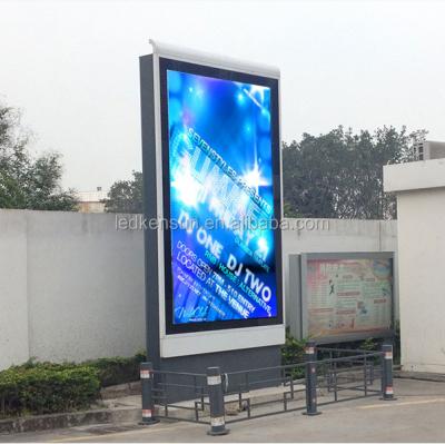 China Garden Fixed 98 Inch Outdoor Led Screen Advertising Price With Advertising Video Display for sale