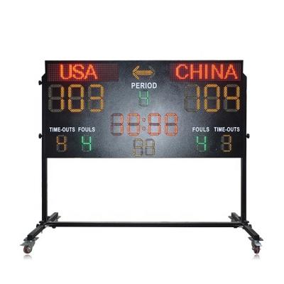 China Factory price digital portable signage radio remote control waterproof outdoor football led scoreboard/basketball led scoreboard for sale