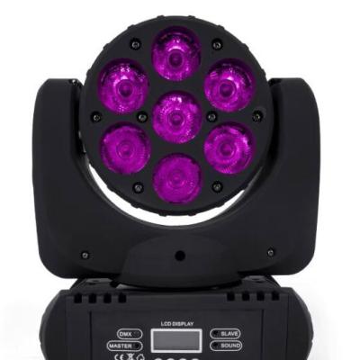 China LANDSCAPE led beam sharpy moving head lighting 7x12W 4in1 RGBW led moving head for sale