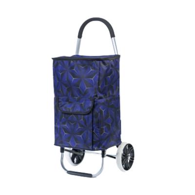 China Durable Factory Sales Two Wheels Folding Trolley Cart Shopping for sale