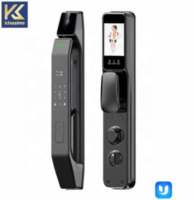 China Home Hotel Apartments Khosine HN-07 New Arrival Finger Vein Hot Selling Fully Automatic Smart Door Lock Desktop Smartphone Usmart Matched APP Remotely Open for sale