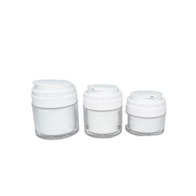 China Gold/Pearl White Airless Pump Face Cream Jar Cosmetic Whole Empty Airless Airless Jar 50ml /cosmetic for sale