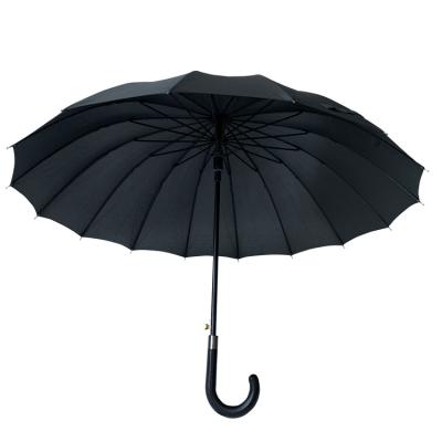 China YS-1001 Minimalist Factory Supply 16K Umbrella Promotion Gift 16 Metal Ribs Automatic Open Straight Umbrella for sale