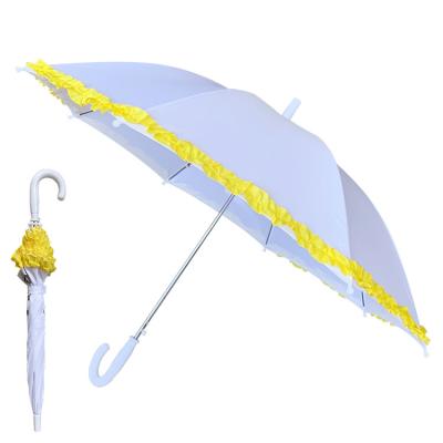 China High Quality Minimalist YS-6002 Kids Umbrella With Open Ruffle Fiberglass Ribs Automotive Customized Printing Umbrella For Kids for sale