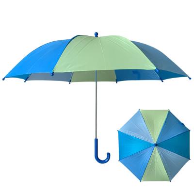 China Sunny Rainy Waterproof Custom Logo Printing High Quality Wind Resistance YS-6004 Umbrellas Manual Open And Narrow Blue Kids Umbrella for sale