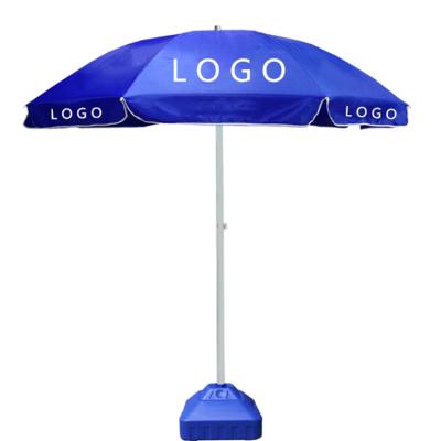 China Factory Supply Windproof Outdoor Sun Umbrella YS-9020 Logo Advertising Windproof Beach Umbrella Custom Printing for sale