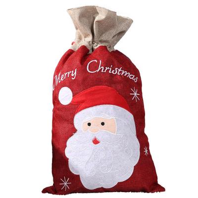 China Eco-Friendly Gift Bags Creative Apple Packaging Bags Activity Props Santa Claus Gift Bags Wholesale for sale