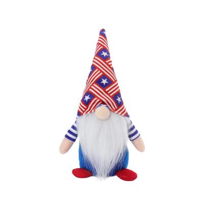 China Amazon Wholesale Eco-friendly Independence Day American Plush Men Faceless Dolls for Festival Office Decorations for sale