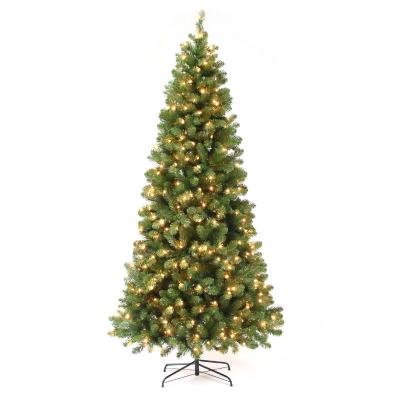 China Customized Beautiful Round PVC Christmas Tree Artificial Green Christmas Tree With Warm Lights For Holiday Home Ornaments for sale