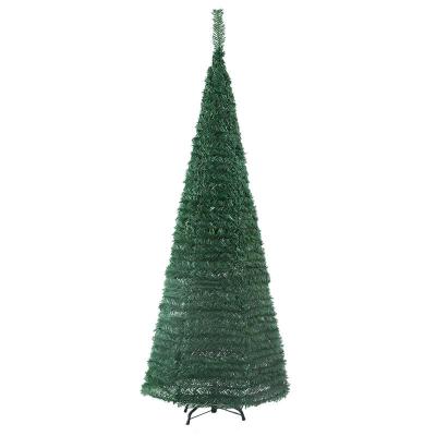 China Artificial Green Christmast Ornament Amazon Hit PVC Folding Xmas Tree Christmas Tree For Christmas Festival for sale