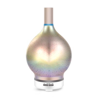 China RV 3d Firework Glass 7 Color Changing LED Lights Essential Oil Diffuser Ultrasonic Air Humidifier for sale