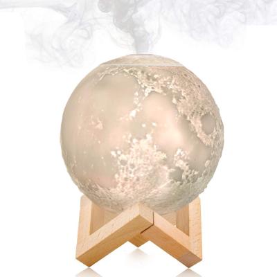 China RV Moon Lamp Mini Portable USB Essential Oil Aromatherapy Aroma Diffuser Ultrasonic Air Humidifier for sale