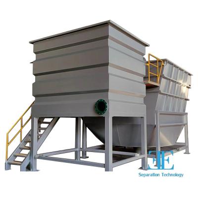 China Sludge Treatment With Lamella Clarifier System No Sludge Backflow 3-60 Tons Weight Range Capacity 0.5-100m3/h for sale