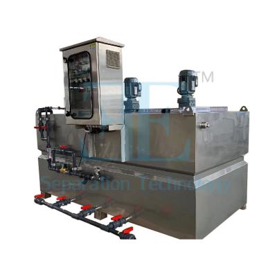 China PLC Controlled Polymer Dosing System with Touch Screen Display and 0.75kW Storage Agitator for sale