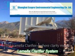 lightweight lamella plate settler industrial wastewater treatment plate settler clarifier