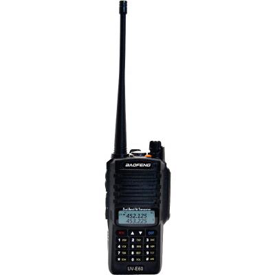 China Baofeng UV-E60 handheld two way radio walterproof IP67 dual band walkie talkie 50km 1800mAh for sale