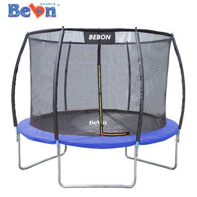 China With protective net 6ft trampolines for kids, pink color, metal fiberglass on top for sale