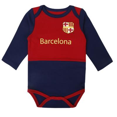 China Be Customized Way BKD Barc Newborn Outfit Boys Girls Short And Long Sleeve Baby Clothing | Unique Infant Team Soccer Bodysuits for sale