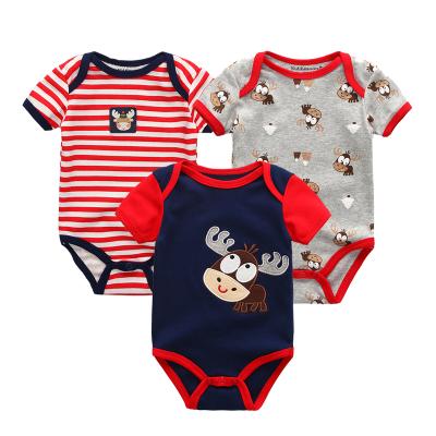 China Lovely OEM Short Sleeve BKD Summer Design Baby Clothes Jumpsuit for sale