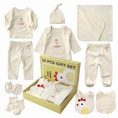 China Wholesale 100% Cotto BKD n Pattern 100% Cotto Cute Unisex Organic Baby Clothes Set for sale