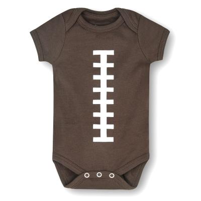 China Free Shipping 100% Organic Cotton USA Baby RugbyOnesie Baby Clothes Baby Rugby Clothing for sale