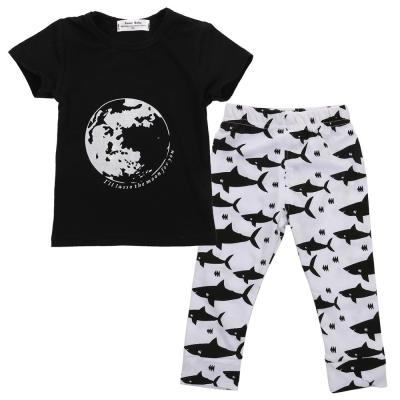 China BKD 21019 Casual Organic Cotton Short Sleeve Cotton Pajamas Set For Boys for sale