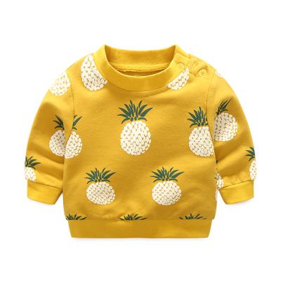 China 2018 Sustainable BKD Autumn Winter Long Sleeve Cotton Polyester Baby Tops Boys Girls Infant Clothes for sale