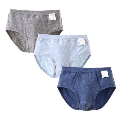 China BKD QUICK DRY Soft Bamboo Cotton Cotton Single Color Kids Baby Brief Custom Design Kids Boy Underwear for sale