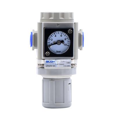 China Hotels Good Performance.1/4 Inch Air Tool Pneumatic Pressure Regulator With Pressure Gauge for sale