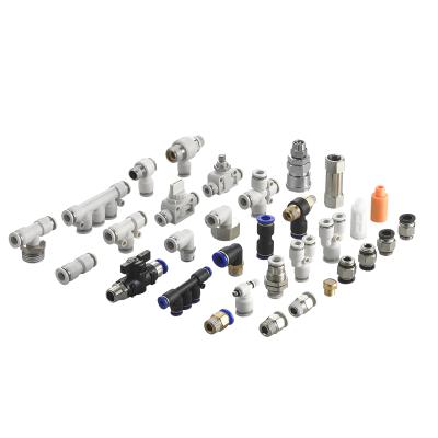 China Part Pneumatic / 4 bsp Cylinder Accessories Pneumatic Fittings A Contact Tube Air Connector for sale