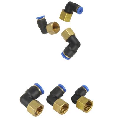 China Pneumatics L Type Male Straight Pipe Quick Connect One Touch Pads Pneumatic Fittings for sale