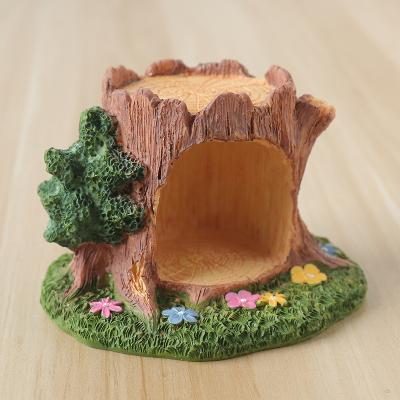 China New Creative Europe Children's Gifts Miniature Toys Miniature House Mini Tree Shape Resin Crafts Fairy Garden Photo Props for sale