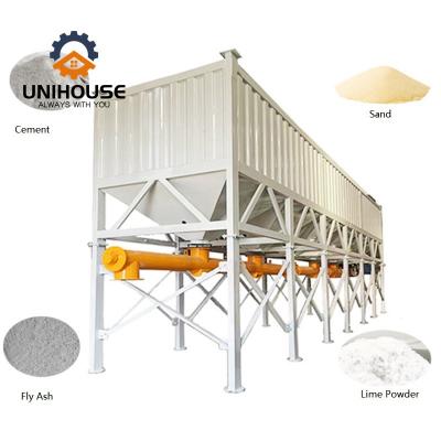 China Building Material Stores Customized Container 70t Horizontal Concrete Cement Silo For Price Concrete Batching Plant for sale