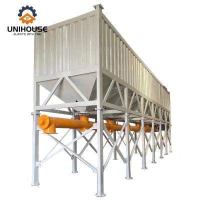 China Building Material Stores Customized Horizontal Metal Cement Warehouse Silo 70t Cost Horizontal Cement Storage Silo For Concrete Batching Plant for sale