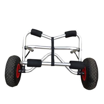 China Durable Silver Aluminum Cart Trailer Surfboard Carrier Accessories Kayak Trailer Kayak Cart For Transportation for sale