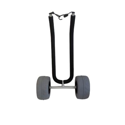 China Durable Aluminum Trolley Cart Portable Folding Canoe Kayak Carrier On Beach for sale