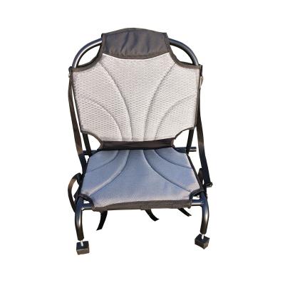 China Durable Aluminum Inflatable Boat Chair Cushion Aluminum Foldable Seat Kayak Canoe Chair Sit On Top Backrest Seat With Back Support for sale