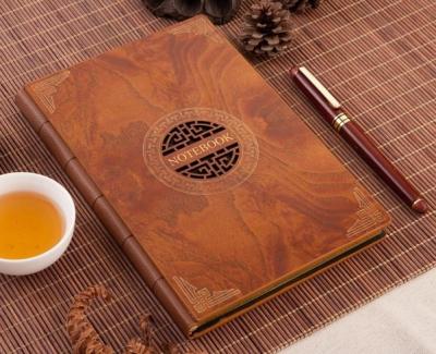 China Custom Good Quality Wooden Organizer Printed Bamboo Notebook Spiral Engrave Logo Hardcover Nature Notebook A3 A4 A5 A6 for sale