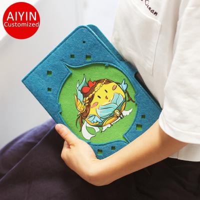 China Superstyle Cute Lovely Spiral Plush Notebook Diary Notepad With Fluffy Canvas Cover for sale