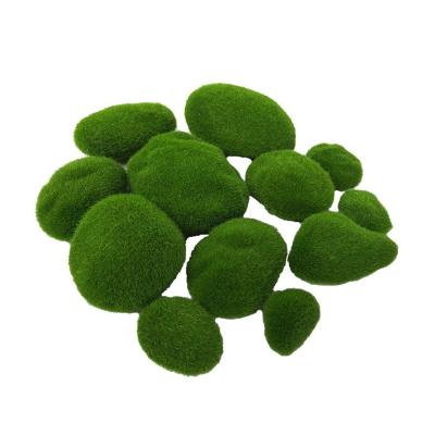 China Beautiful Colorful Artificial Garden Moss Ball Stone For Home Decorative Grass Ball From China Factory Artificial Flower Supplier for sale