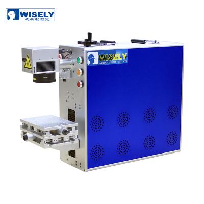 China Laser Marking WISELY Portable Laser 20w 30W 50W Fiber Laser Marking Machine Laser Plastic for sale