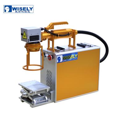 China Laser marking 20w 30w 50w metal fiber laser steel marking machine for nameplate steel fiber laser marking for sale