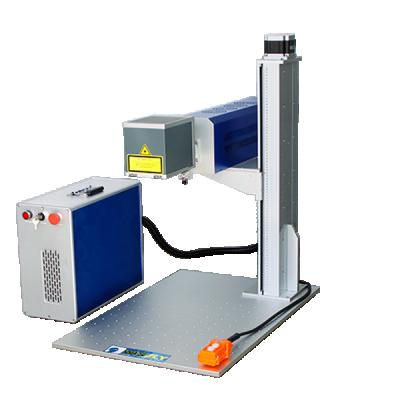 China Portable Laser CO2 Galvo Laser 30W 60W Laser Spotting Machines With Motorized Up/Down Z Column Rotary Attached for sale