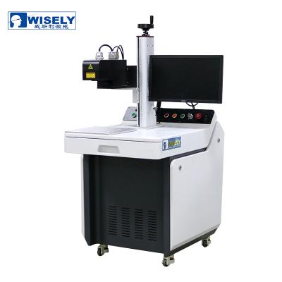 China Laser Wisely Engraving Raycus 3D Laser Galvo Fiber Laser Desktop Marking Machine For Cylinder Amd Cone for sale