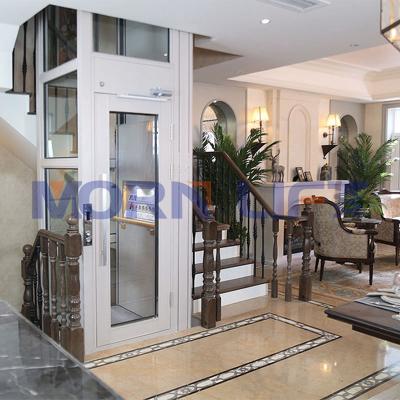 China Home MORNING Use Hydraulic Home Indoor Electric Vertical Platform Hydraulic Lift Small Glass Lift Price for sale