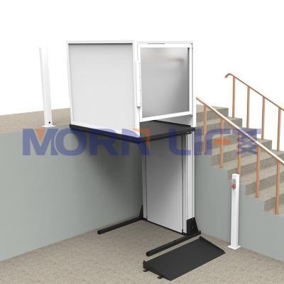 China MORNING Hotels Small Indoor Hydraulic Electric Vertical Lift Platform Home Wheelchair Lifts For Disabled for sale