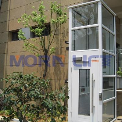 China Home MORNING Customized Vertical Electric Handicapped Wheelchair Hydraulic Platform Lift For Handicapped for sale