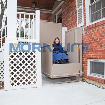 China Home Indoor Outdoor Electric Hydraulic Vertical Home Lifts MORNING Handicap Platform Customized Disabled Wheelchair Lift for sale